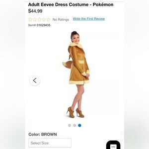 Eevee Halloween costume! Adult medium. Never worn!